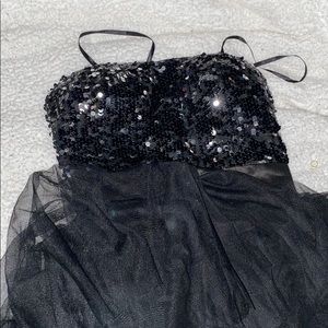 Sparkly black prom dress